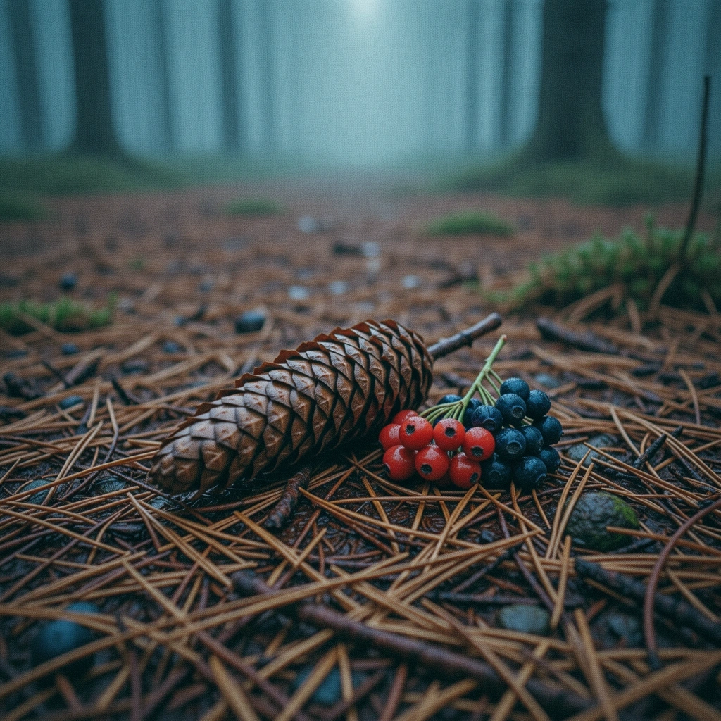 Tallbark i närbild